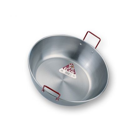 WOK Pfanne 38cm Stahl poliert